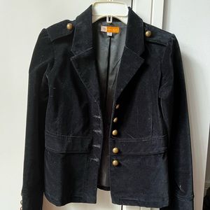 Military style velvet blazer. Like new. Worn 1-2 times